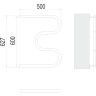 Полотенцесушитель TERMINUS М-обр AISI 25 600х500 4620768880537